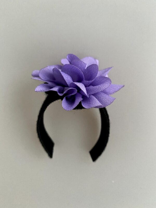 Purple flower velrco